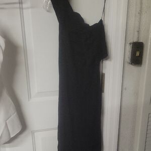 Chic Asymmetrical Black Dress